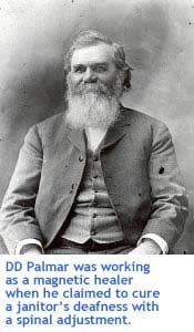 Image: DD Palmer, founder of chiropractic.