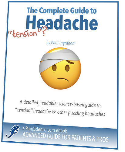 Cover artwork for the headache book.