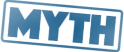 Bogus ideas about bad treatments, represented by an image of a “myth” rubber stamp.