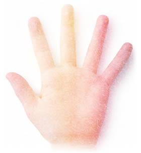A colorful, glowing hand representing the idea of therapeutic touch or reiki.